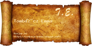Tombácz Emma névjegykártya